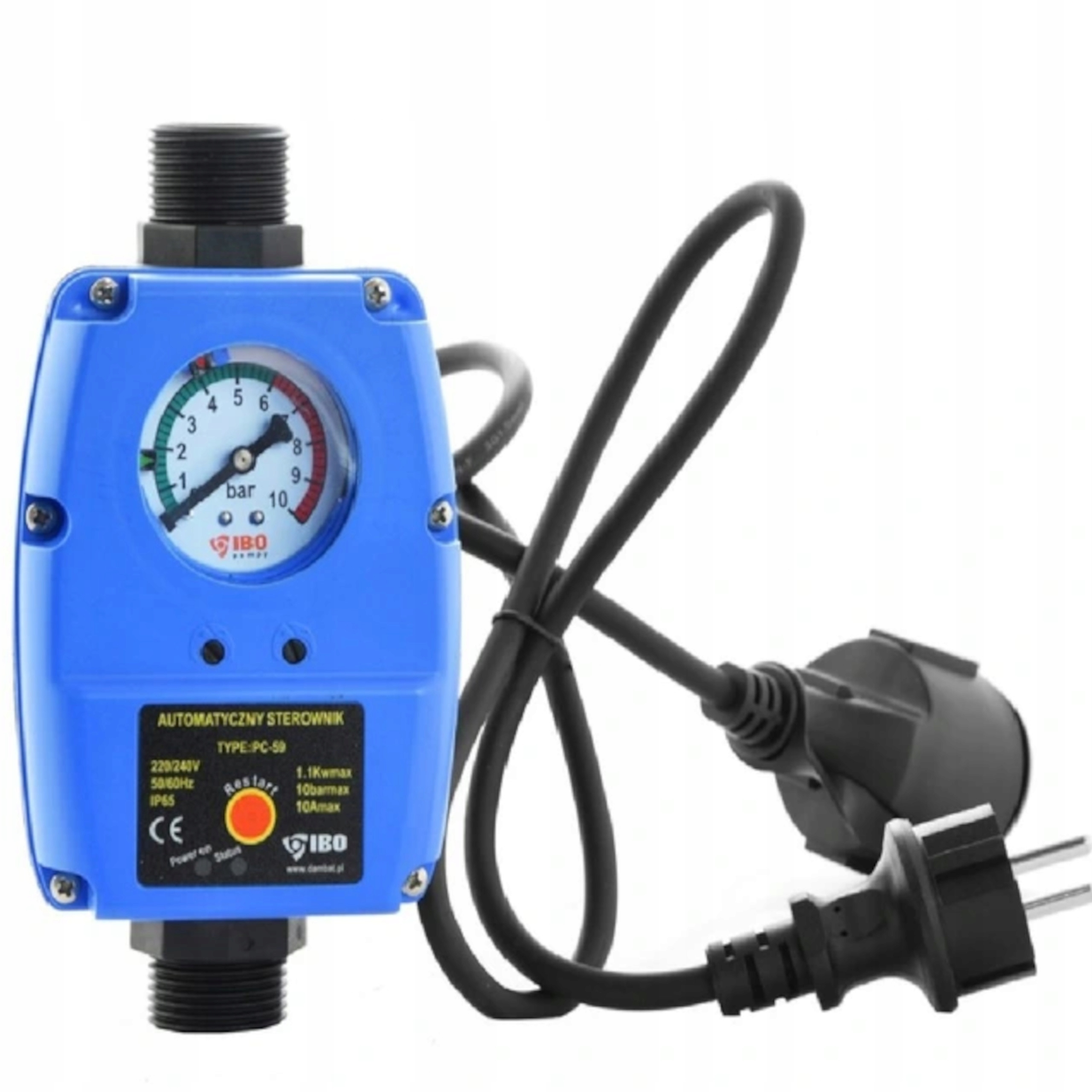 Włącznik Wyłącznik Ciśnieniowy Sterownik Automatyczny Suchobieg PC-59 Pompy