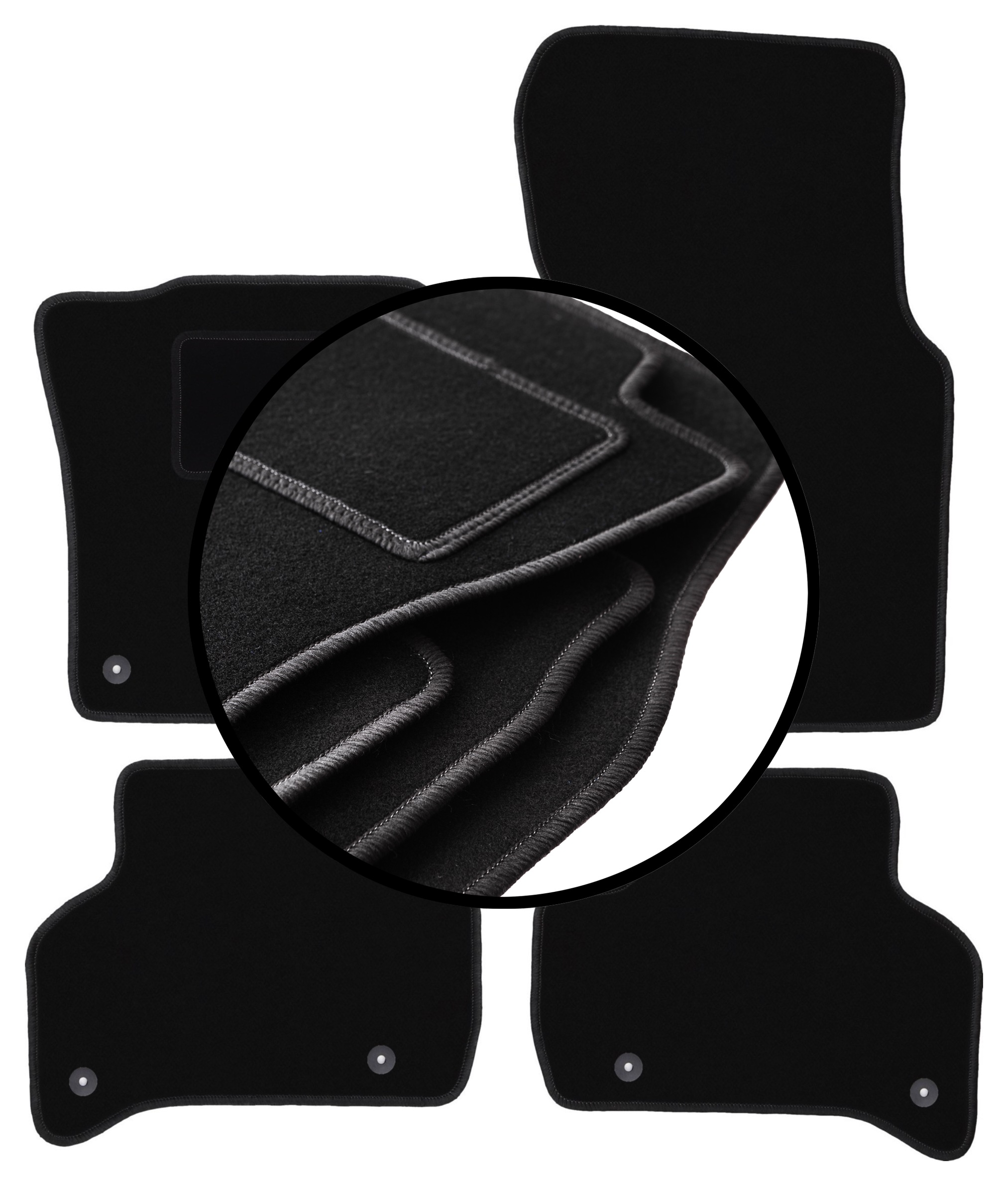 Velurové koberce komplet pro: Jaguar Xe sedan (2015-)