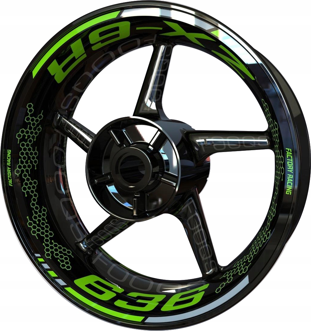 НАКЛЕЙКИ НА ОБОД RANTY FOOQS KAWASAKI ZX 6R 636