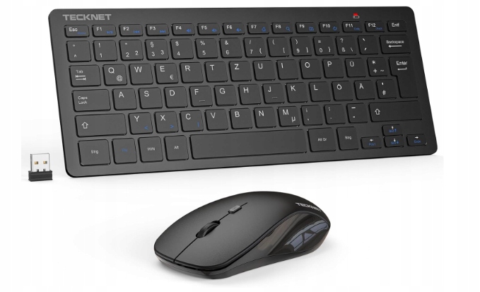 Tecknet TK-KM006 Zestaw klawiatura i mysz silent Qwertz De