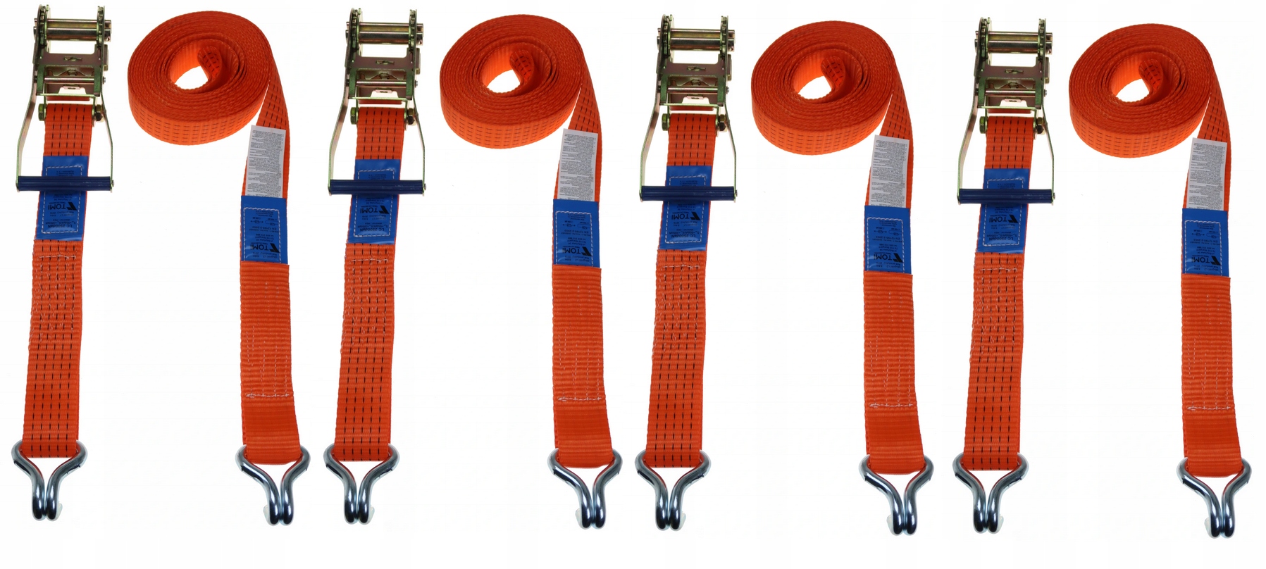 

Pas Transportowy 6M/50MM/5T Pasy 4 Sztuki Zestaw