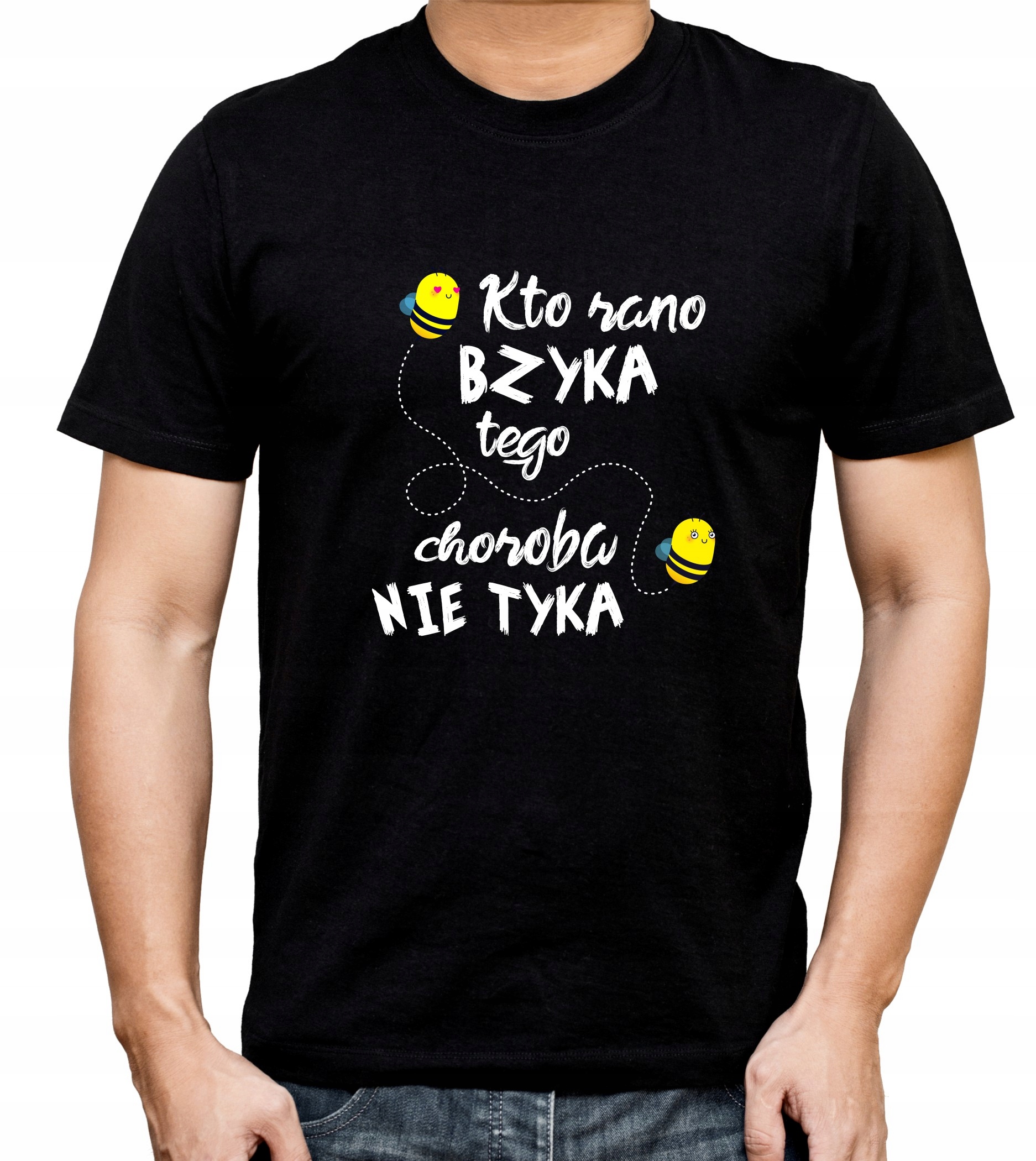 

Koszulka Czarna Męska Śmieszne r.XL