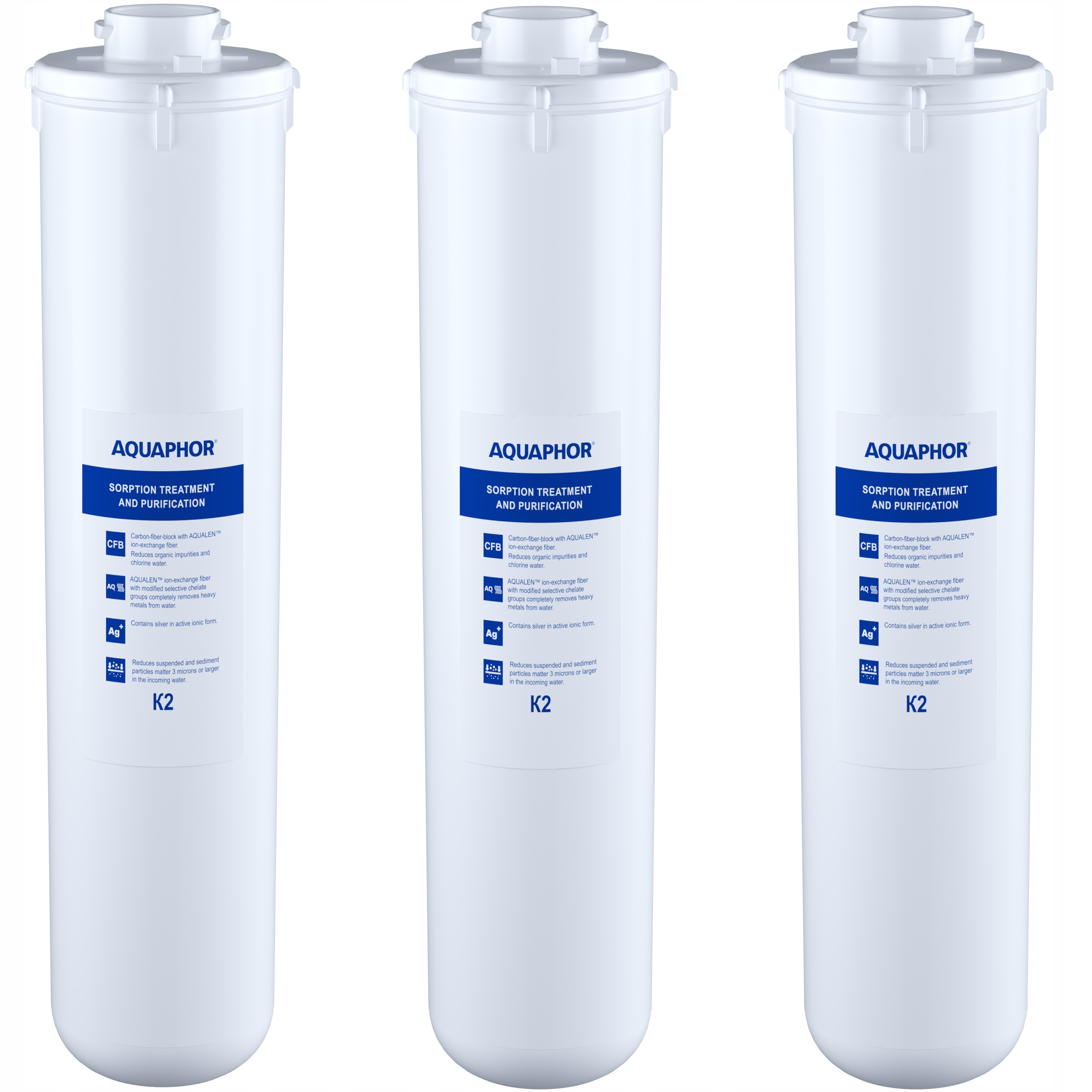 Filtrační vložka do vody Aquaphor K2 3 ks