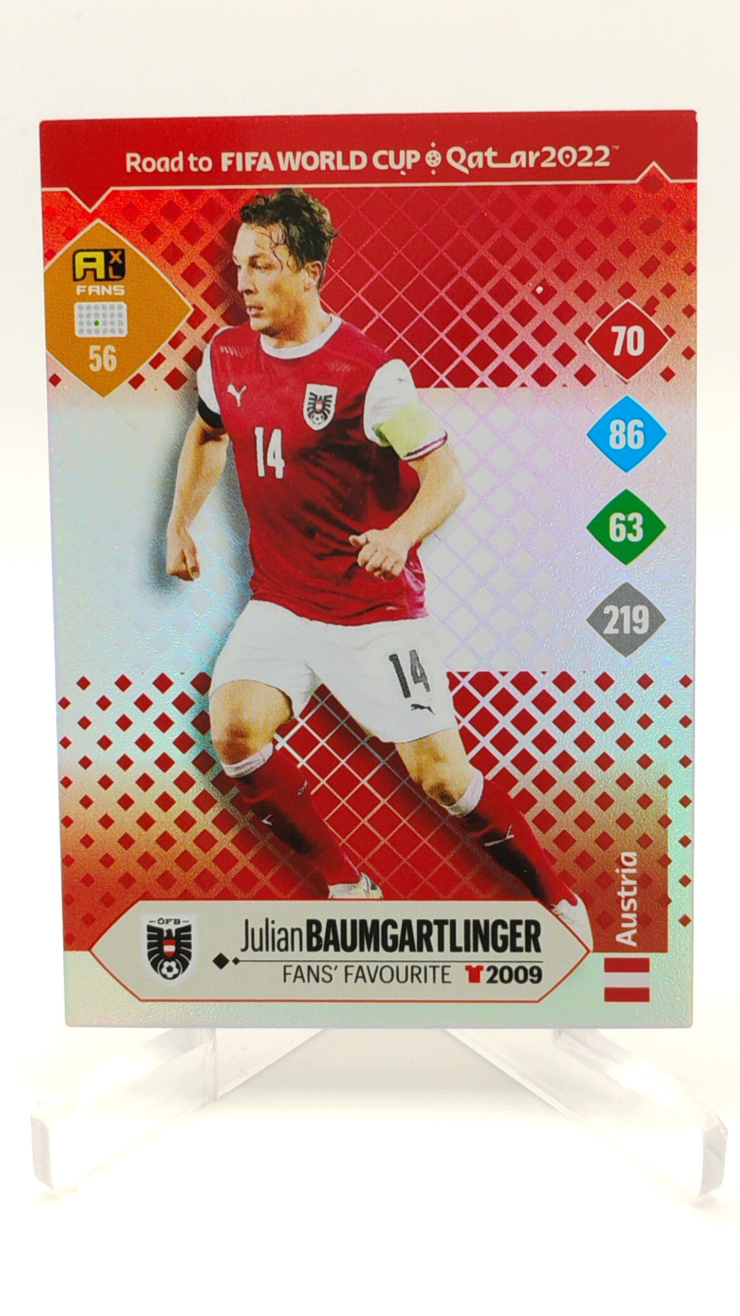 Panini Road To World Cup 2022 Fans’ Favourite 56 Julian Baumgartlinger