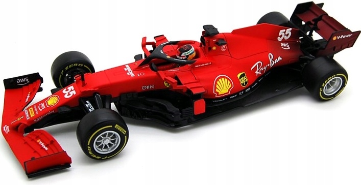 bolid F1 Ferrari SF21 Sainz #55 2021 BBurago 1:18