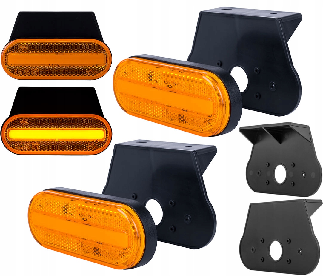 

Lampa Obrysowa Z Wieszakiem Odblask Pomarańczowa