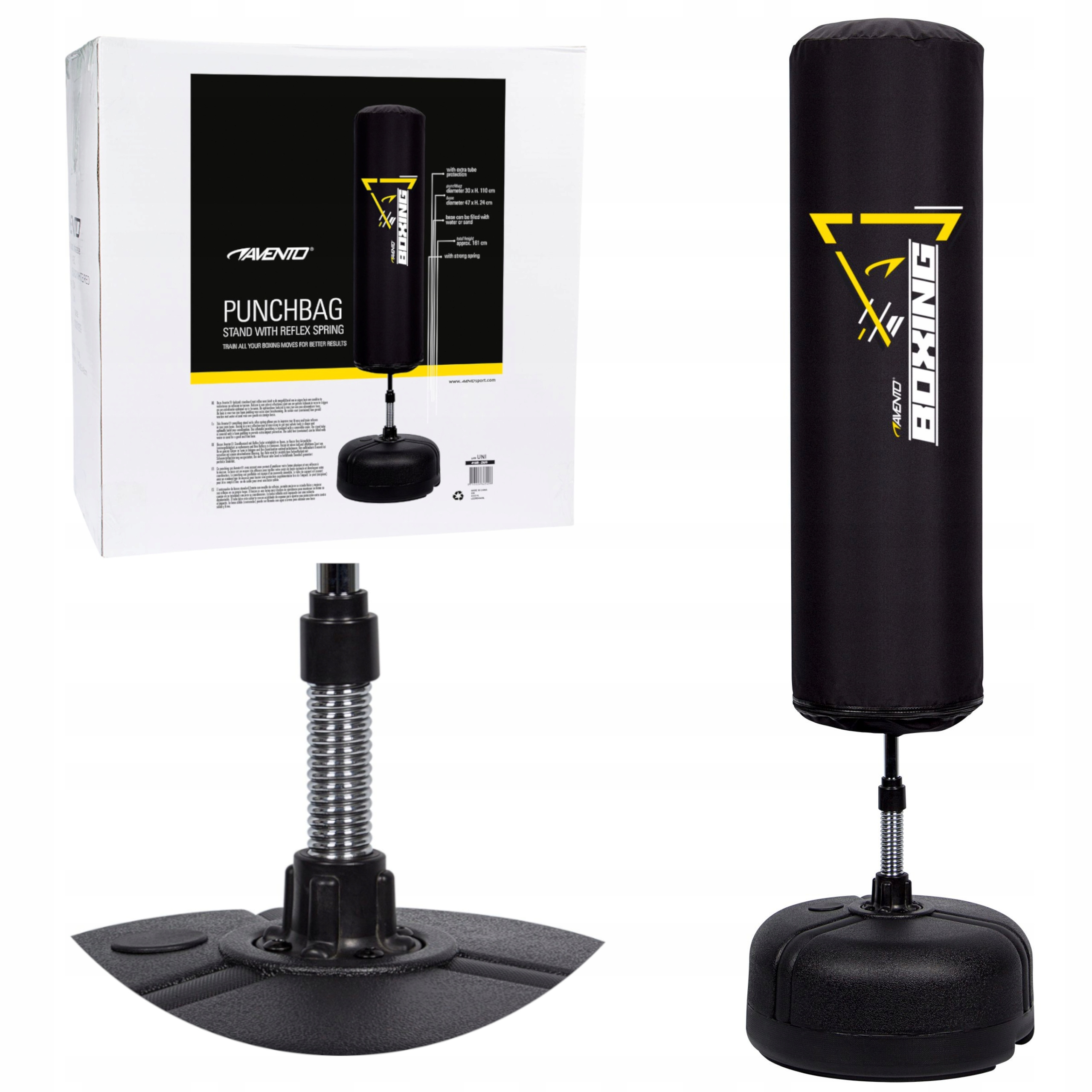 Worek bokserski treningowy stojący dmuchany Avento 160cm