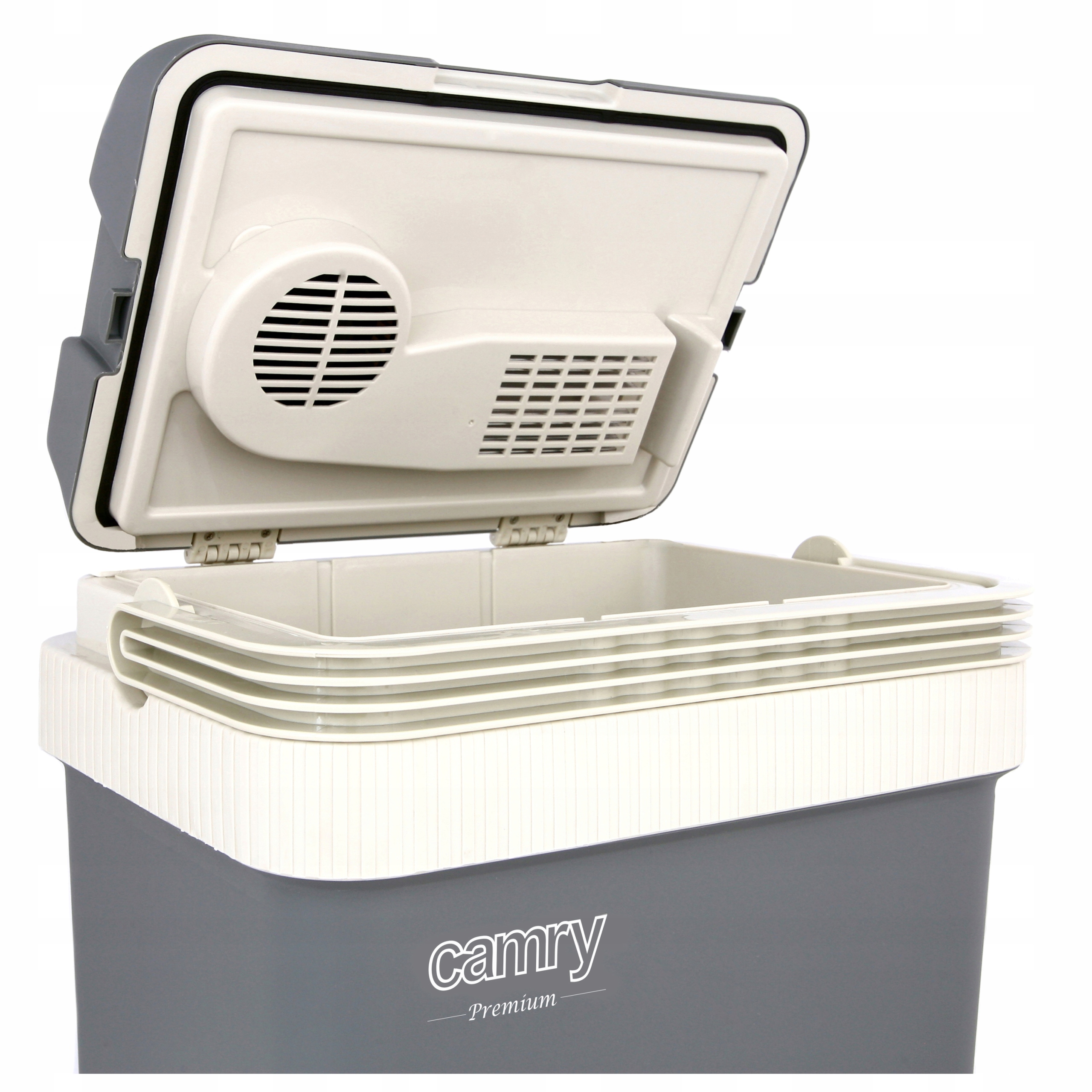 LODÓWKA TURYSTYCZNA SAMOCHODOWA ELEKTRYCZNA PRZENOŚNA 24L 12V 230V CHŁODZI Klasa efektywności energetycznej F