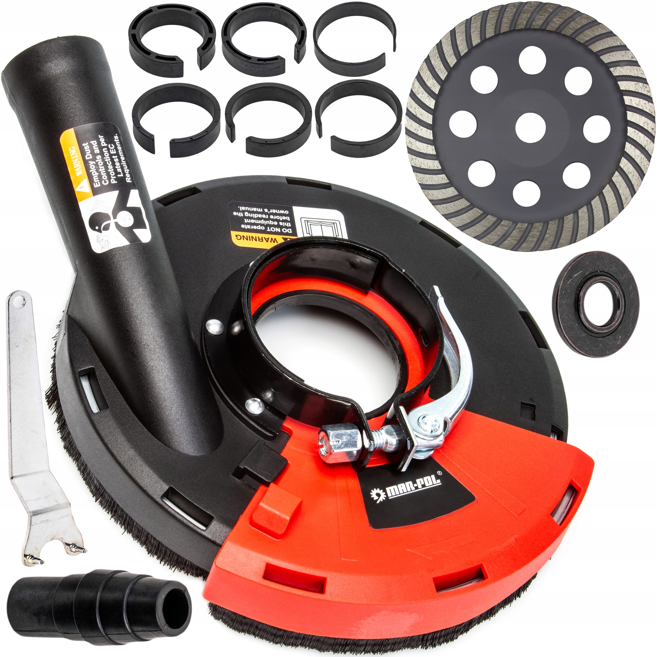 Osłona Przeciwpyłowa Do Szlifowania Na Szlifierkę 115-125MM Tarcza Szlif