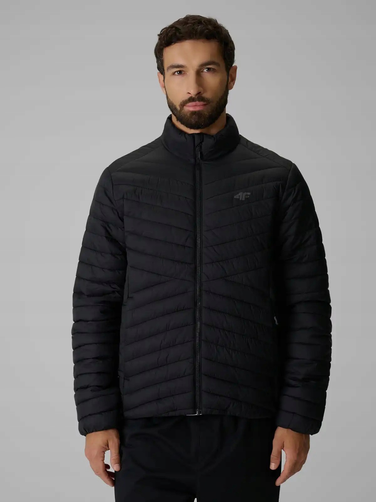 Zimní Bunda Pánská 4F Přechodná sportovní prošívaná péřová M0934-20S-XXL