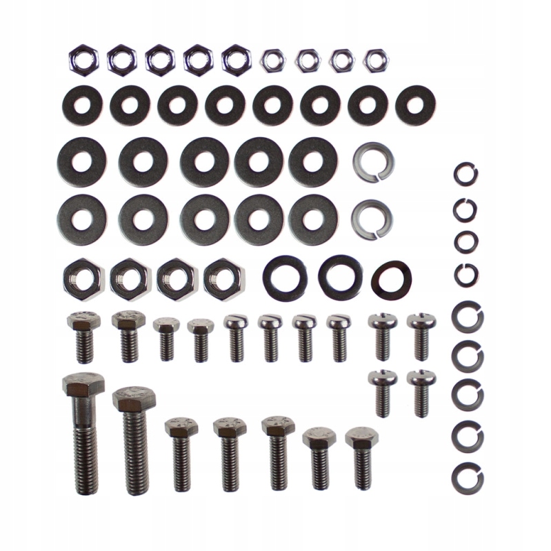 Śruby na cały motocykl MZ ETZ251 ETZ 251 nierdzewne, jak oryginalne, PL HQ Stan opakowania oryginalne