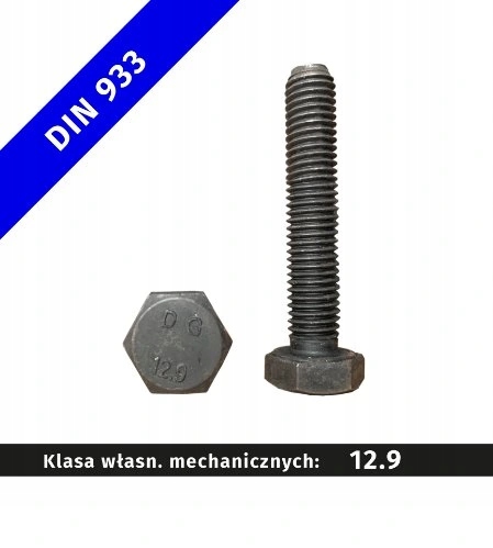 

Śruba M10x45-12.9 Din 933 1 szt