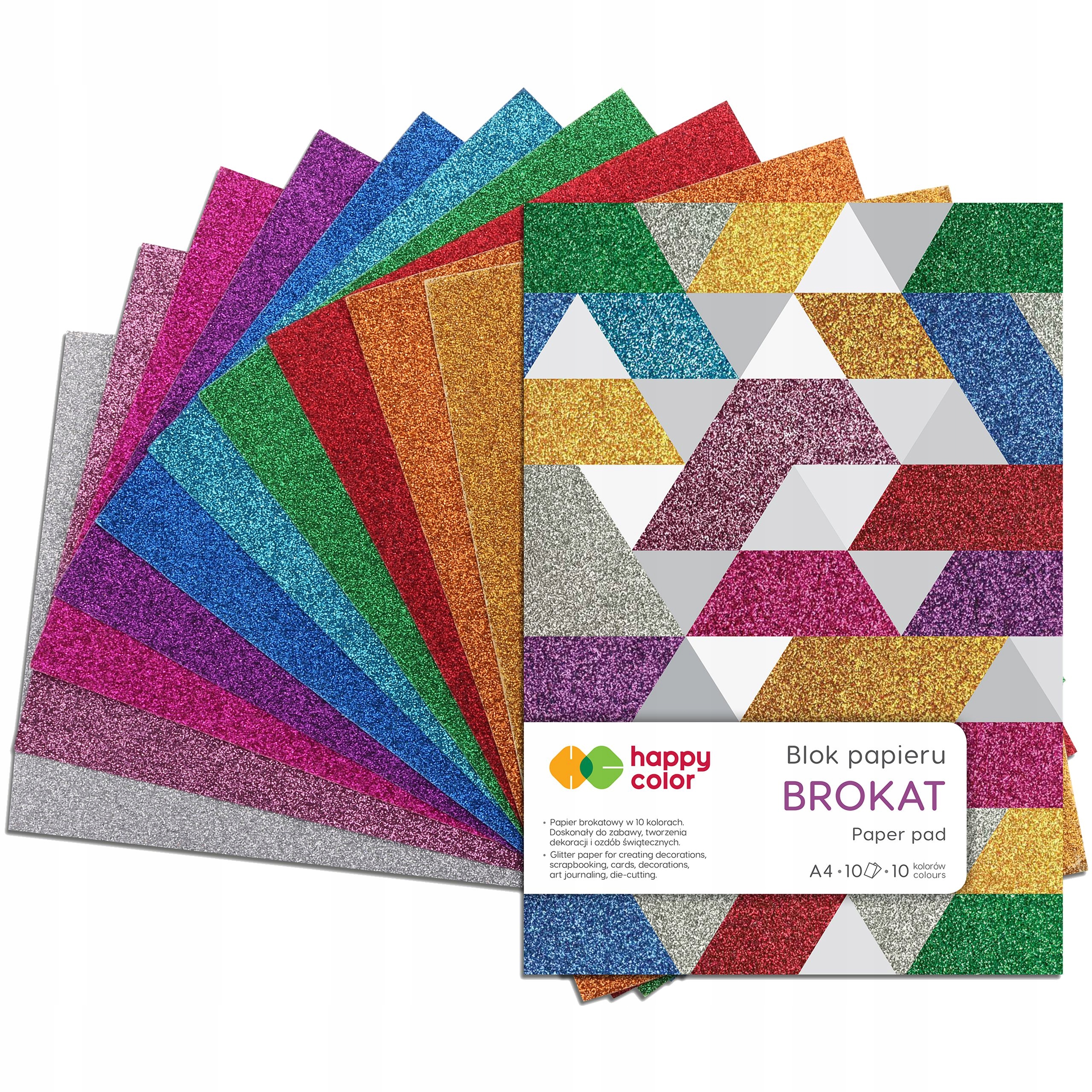 

Blok Brokat A4 10 arkuszy 150g Happy Color