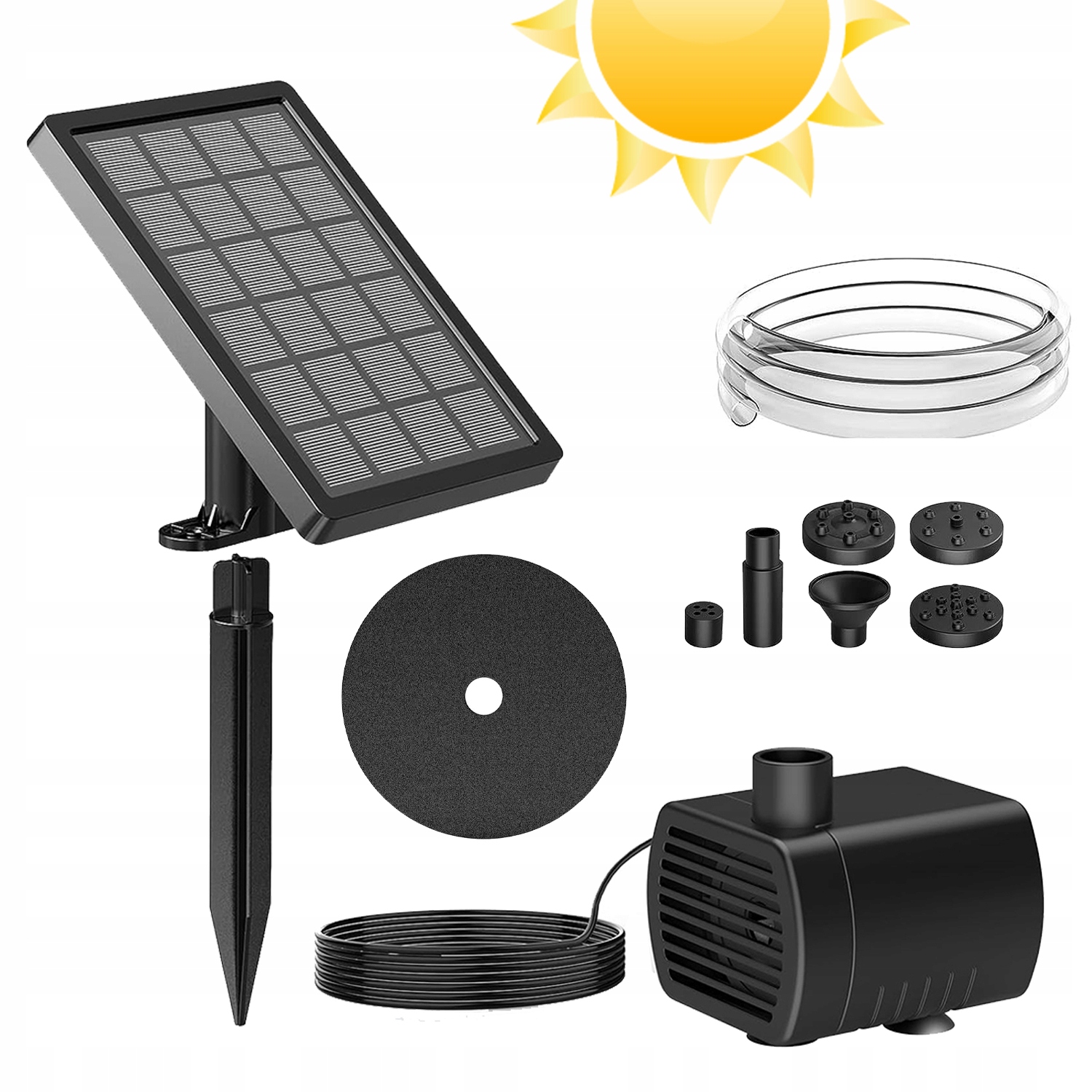 Ekologická vodní pumpa pro solární fontánu o výkonu 5 W