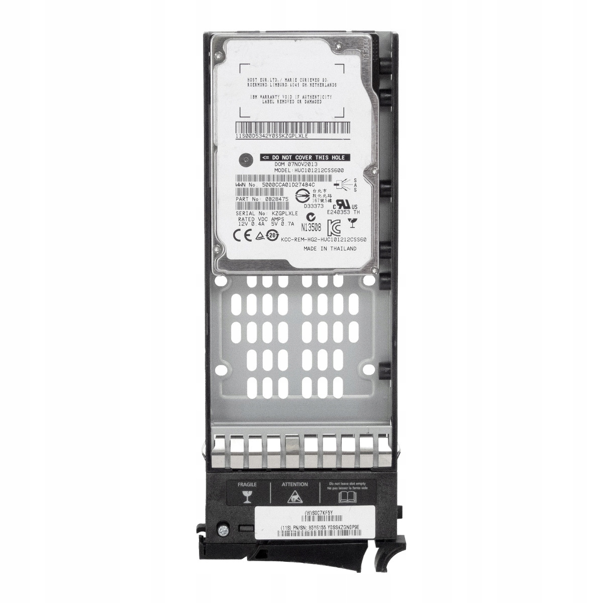 Ibm 85Y6156 1.2TB 10K 128MB SAS-3 2.5'' HUC101212CSS600