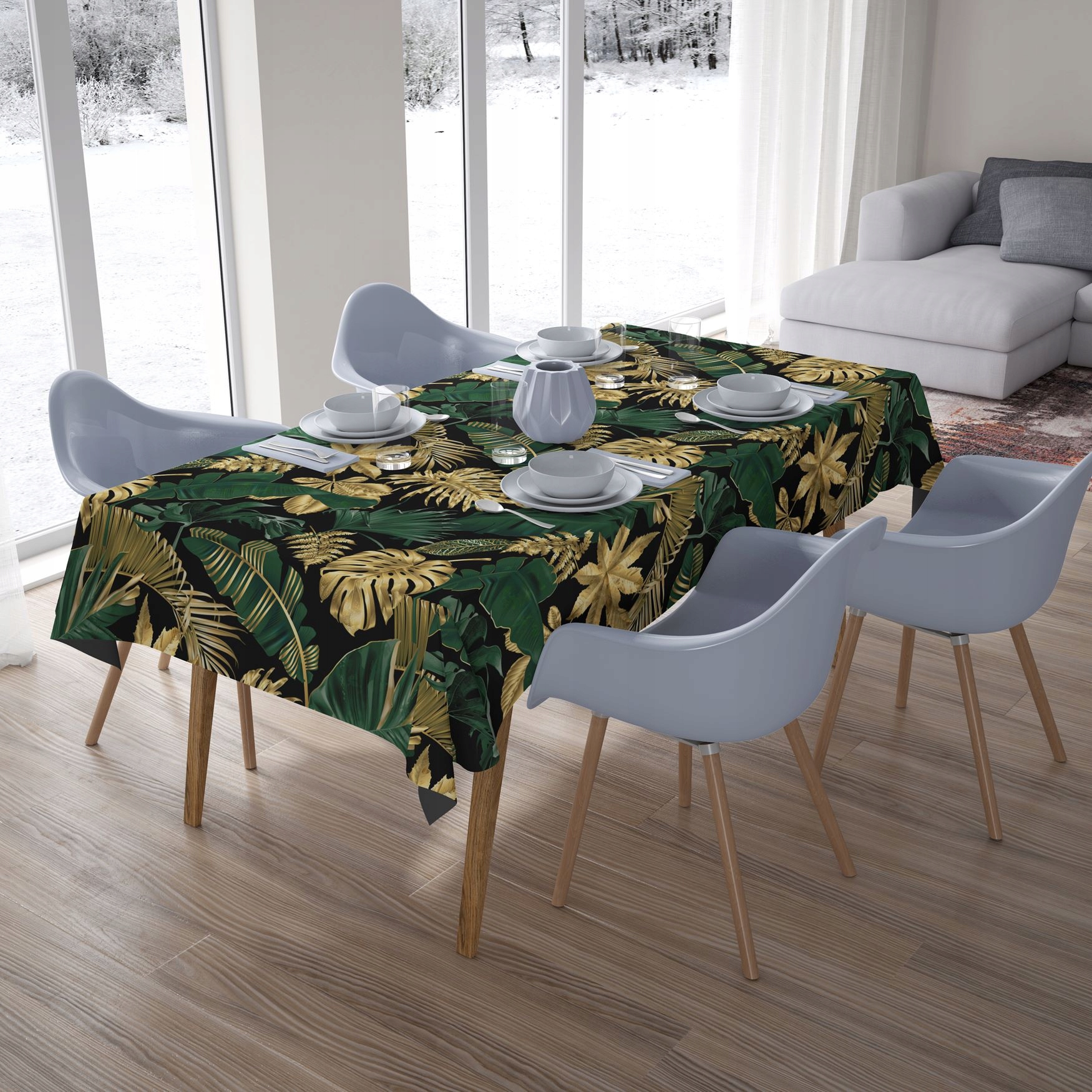 OBRUS PLAMOODPORNY 140X240 GŁADKI MATOWY GRUBY 100 Długość 240 cm