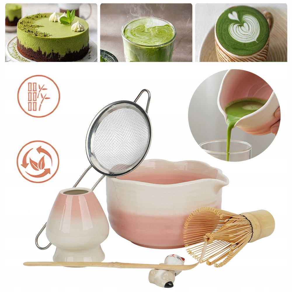 Sada 6 Šlehacích Metliček Pro Matcha, Startovací Sada Pro Čajový Obřad Matcha
