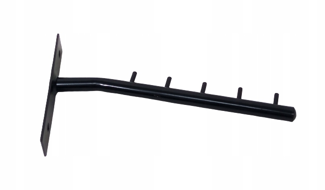 

Ramię wieszak do ściany krótkie 25 cm mocne czarne