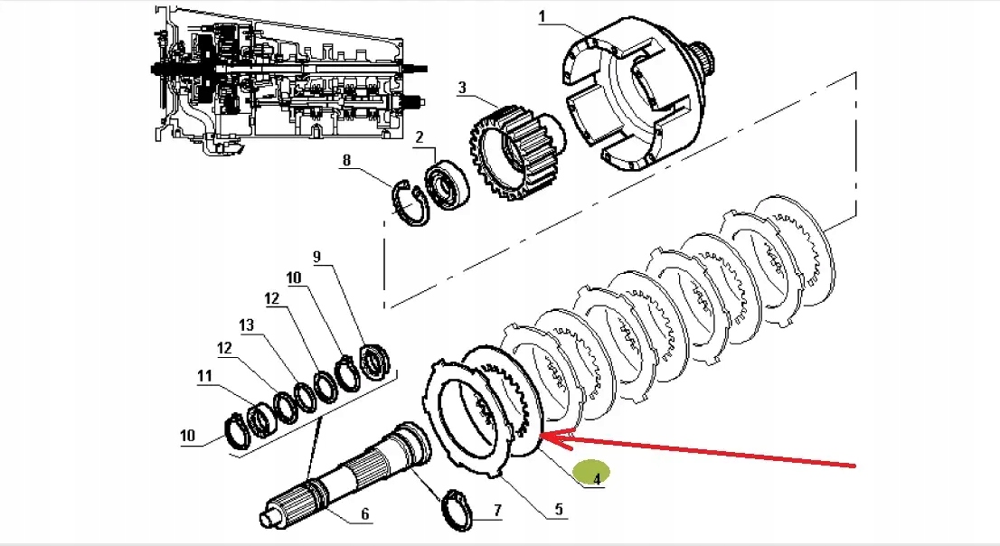 100.017 Tarcza cierna Numer katalogowy części KK100.017