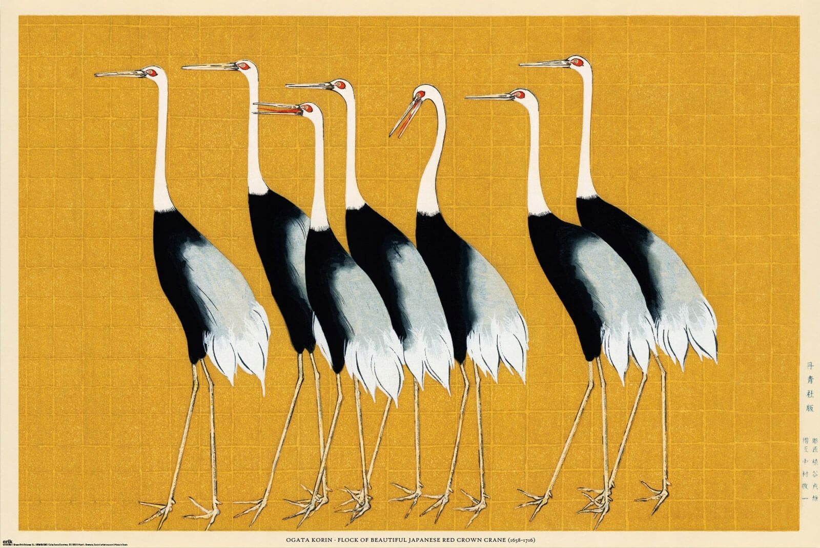 

Ogata Korin Red Crown Crane plakat 91,5x61 cm