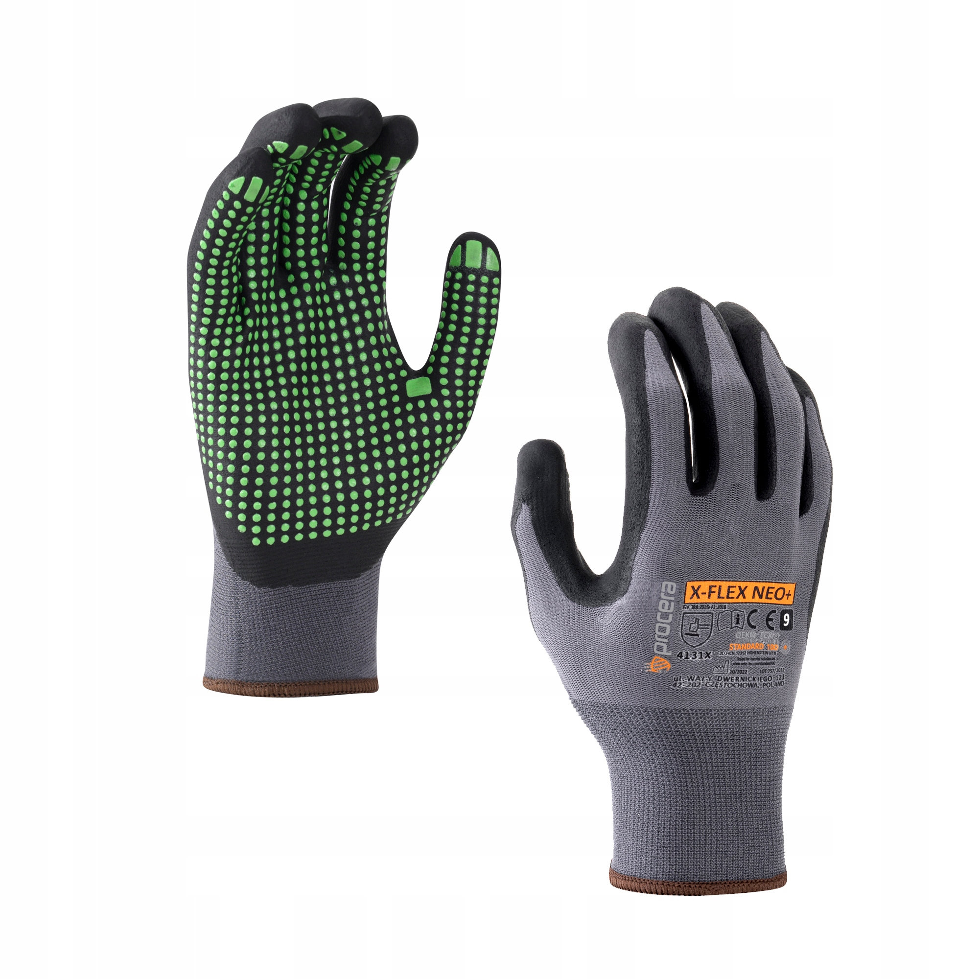 

Rękawice robocze nakrapiane X-flex Neo+ r.9
