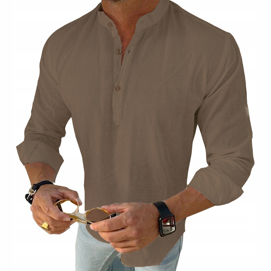 Pánská Košile Casual Se Stojáčkem Denní Hladká Novinka