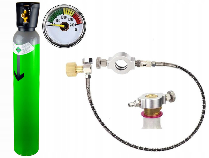 Przetoczka Adapter Przewód do Sodastream Pink System qucik Butla co2 8L