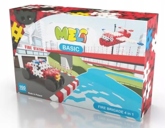 

Klocki Meli Thematic Fire Brigade 4w1 Straż+BRELOK