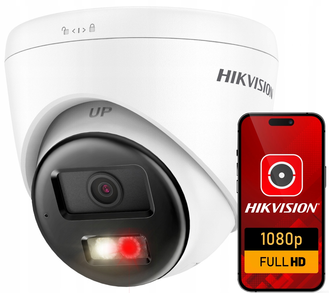 Kamera Ip 1080p Hikvision Zewnętrzna VE-NC123F-IU Hybrid Light Mikrofon