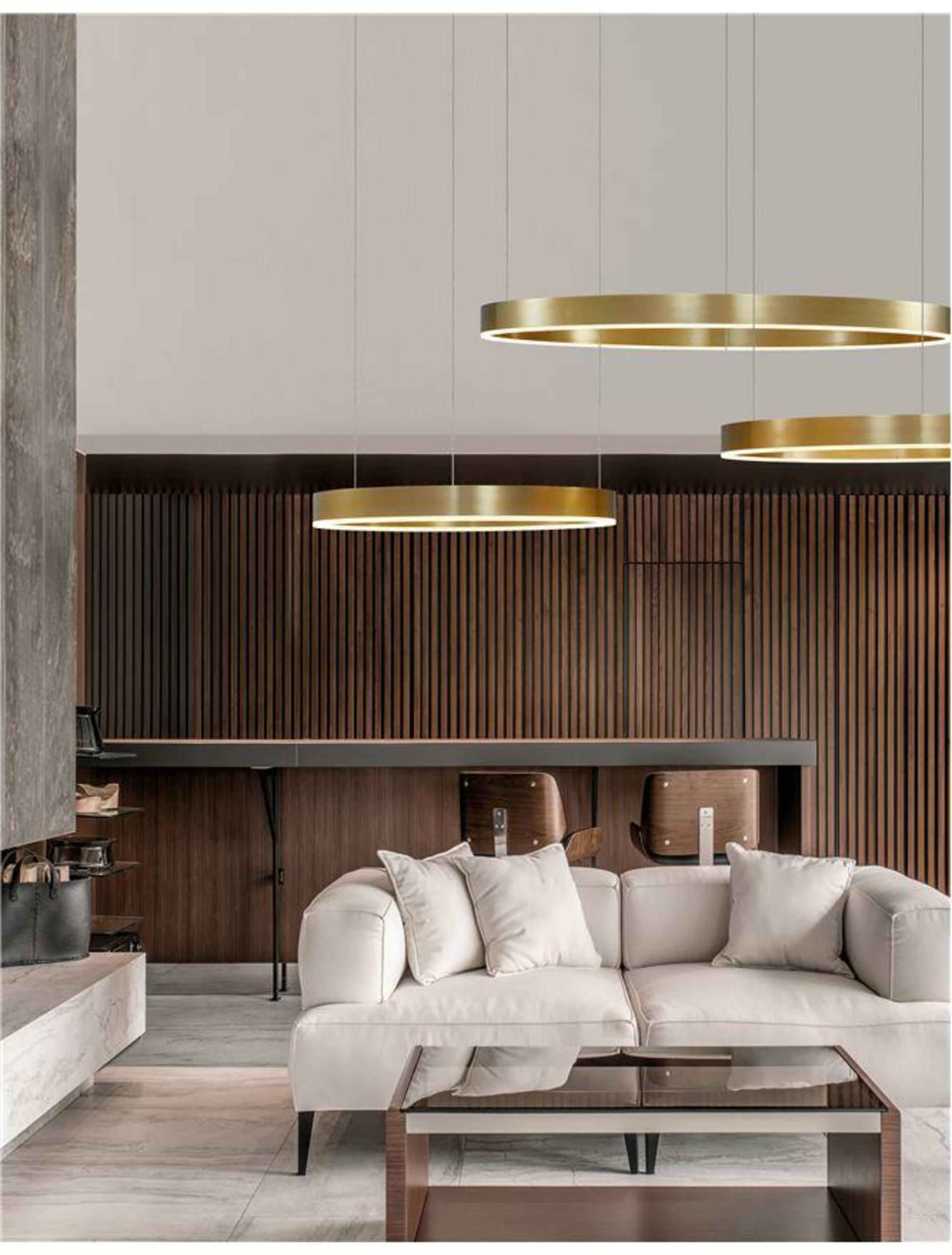 Nova Luce závěsné svítidlo Motif zlatý mosazný hliník a akryl Led 55W 230V