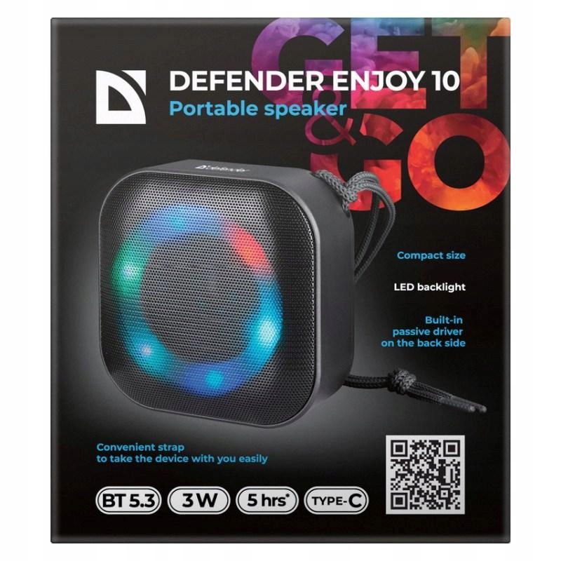 Defender Głośnik Enjoy 10 Bluetooth Czarny