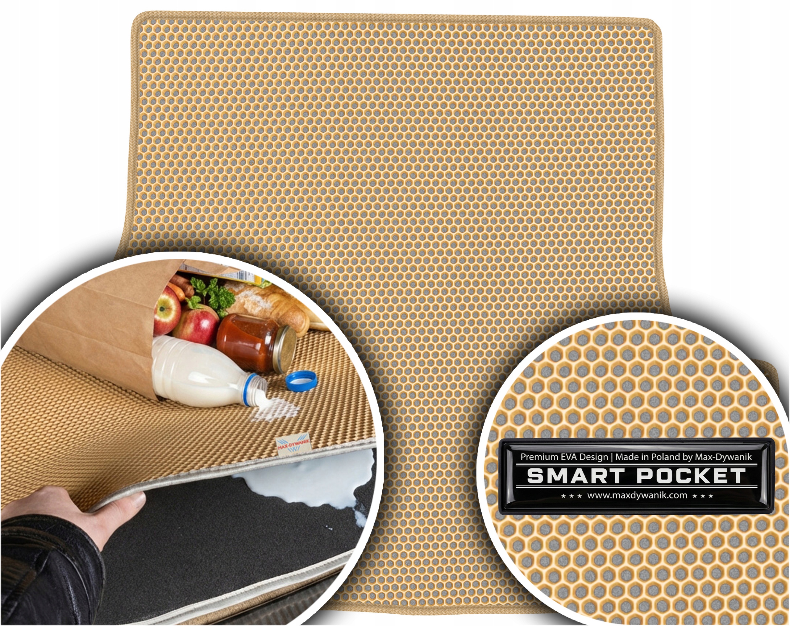 Bmw 3 E36 Kombi 1996-2000 Vložka batožinového priestoru Eva Smart Pocket Béžová