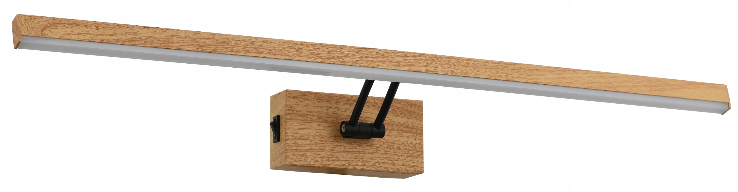 Lester kinkiet Led z wyłącznikiem imitacja drewn