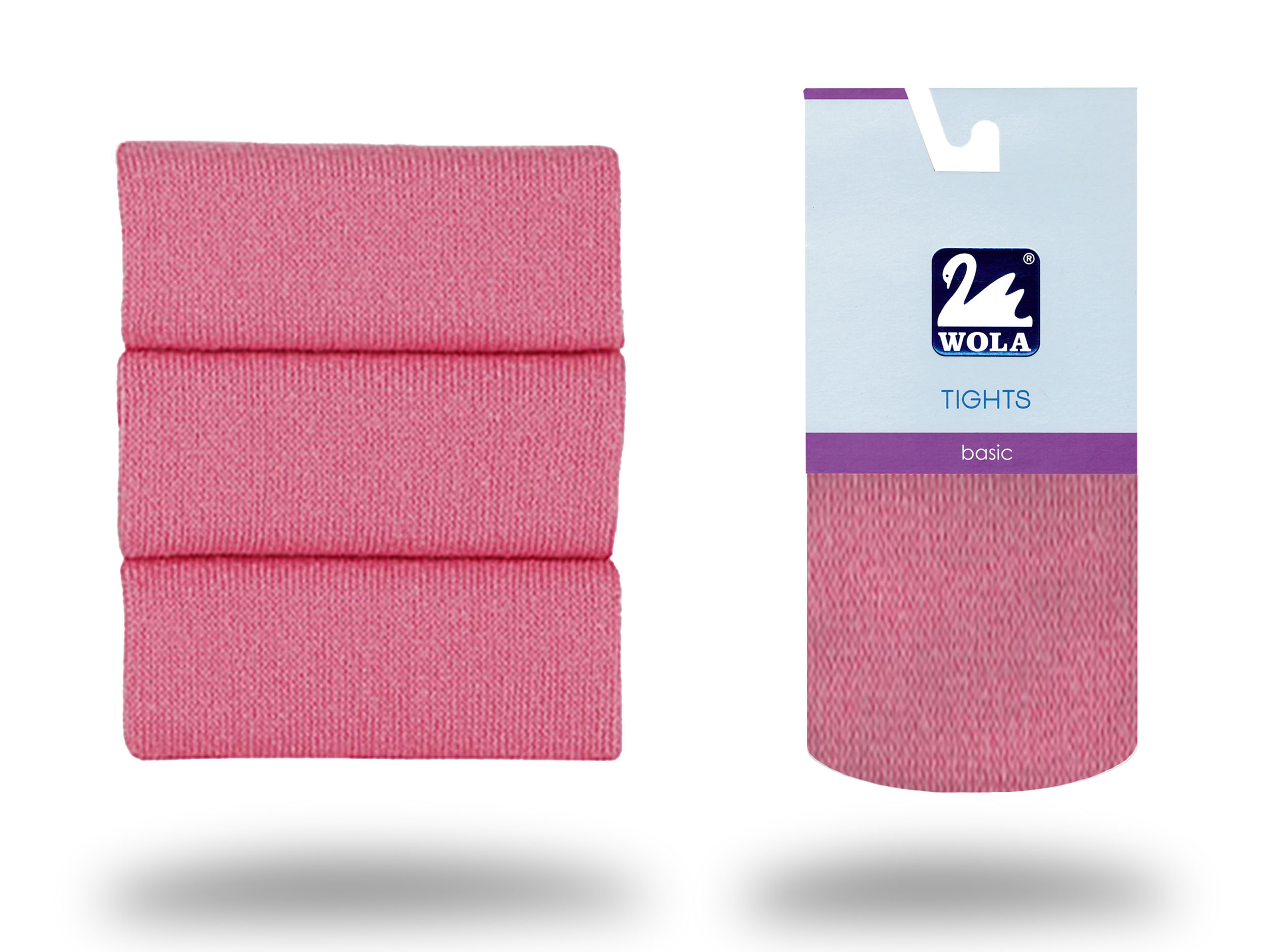 

Rajstopy bawełniane Wola Basic, Pink C6F, 116-122