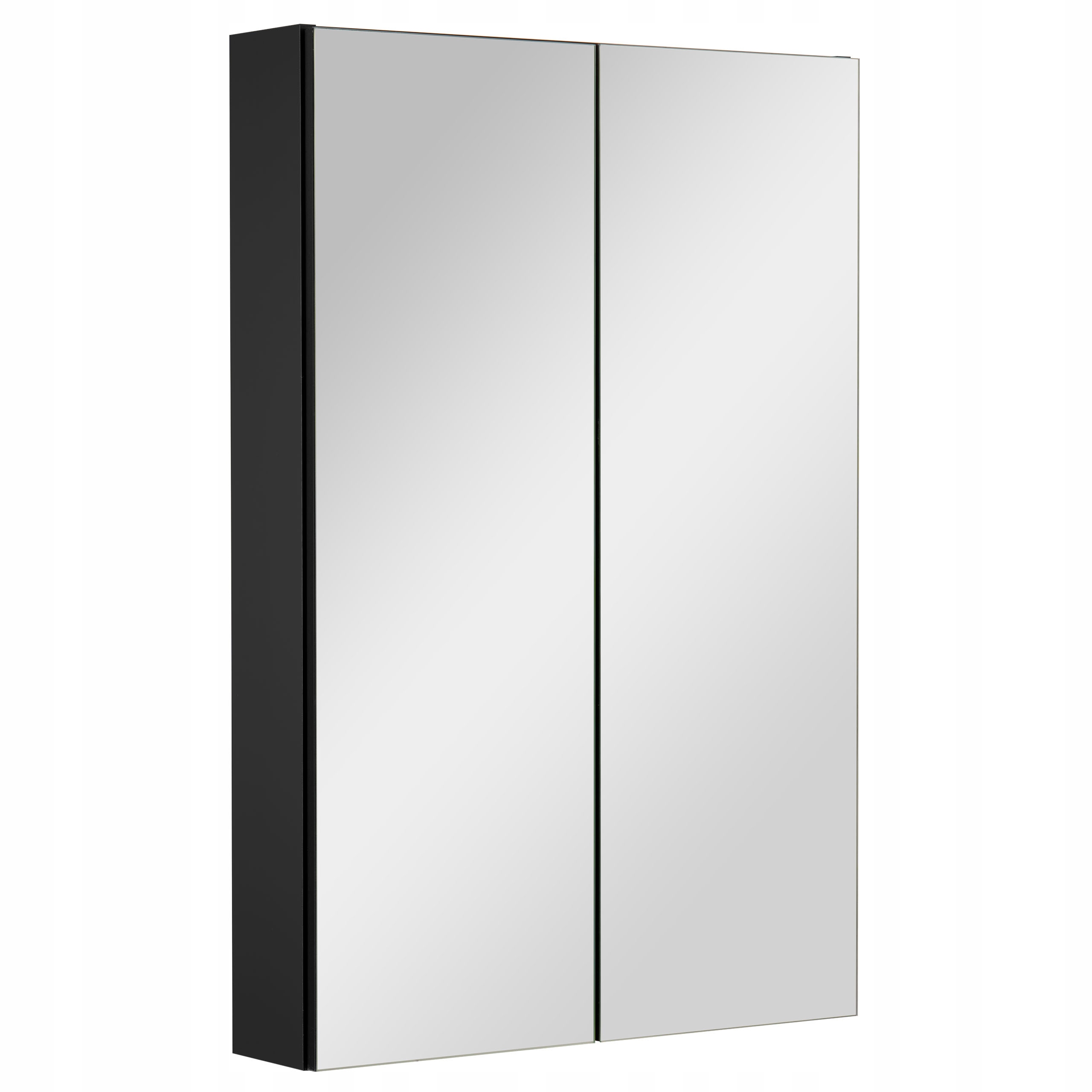 Szafka Łazienkowa Z Lustrem Lustrzana Wisząca Do Łazienki Czarna Loft 60 cm