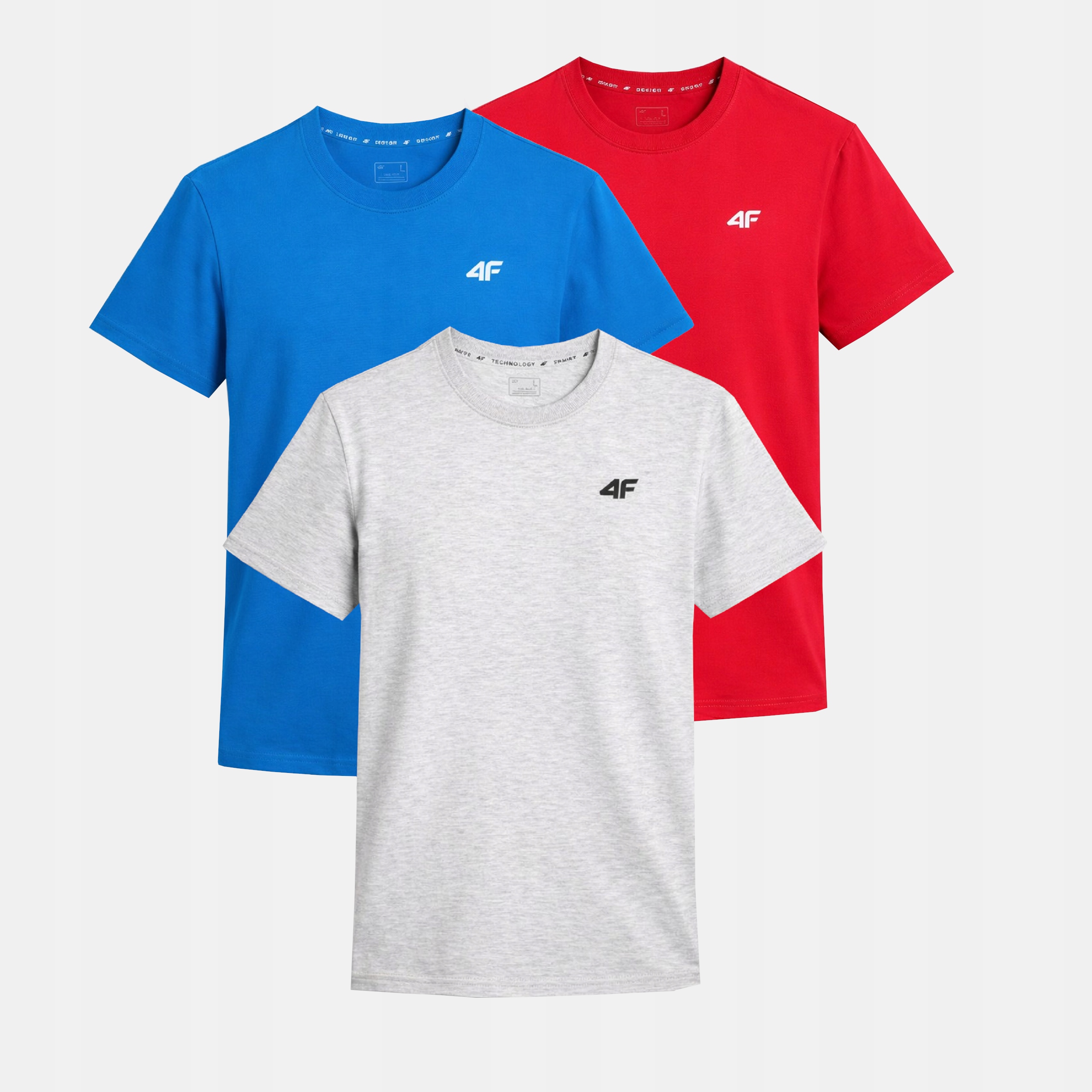 Komplet Koszulek Męskich 4F Zestaw 3PAK T-shirt S TTSHM3341