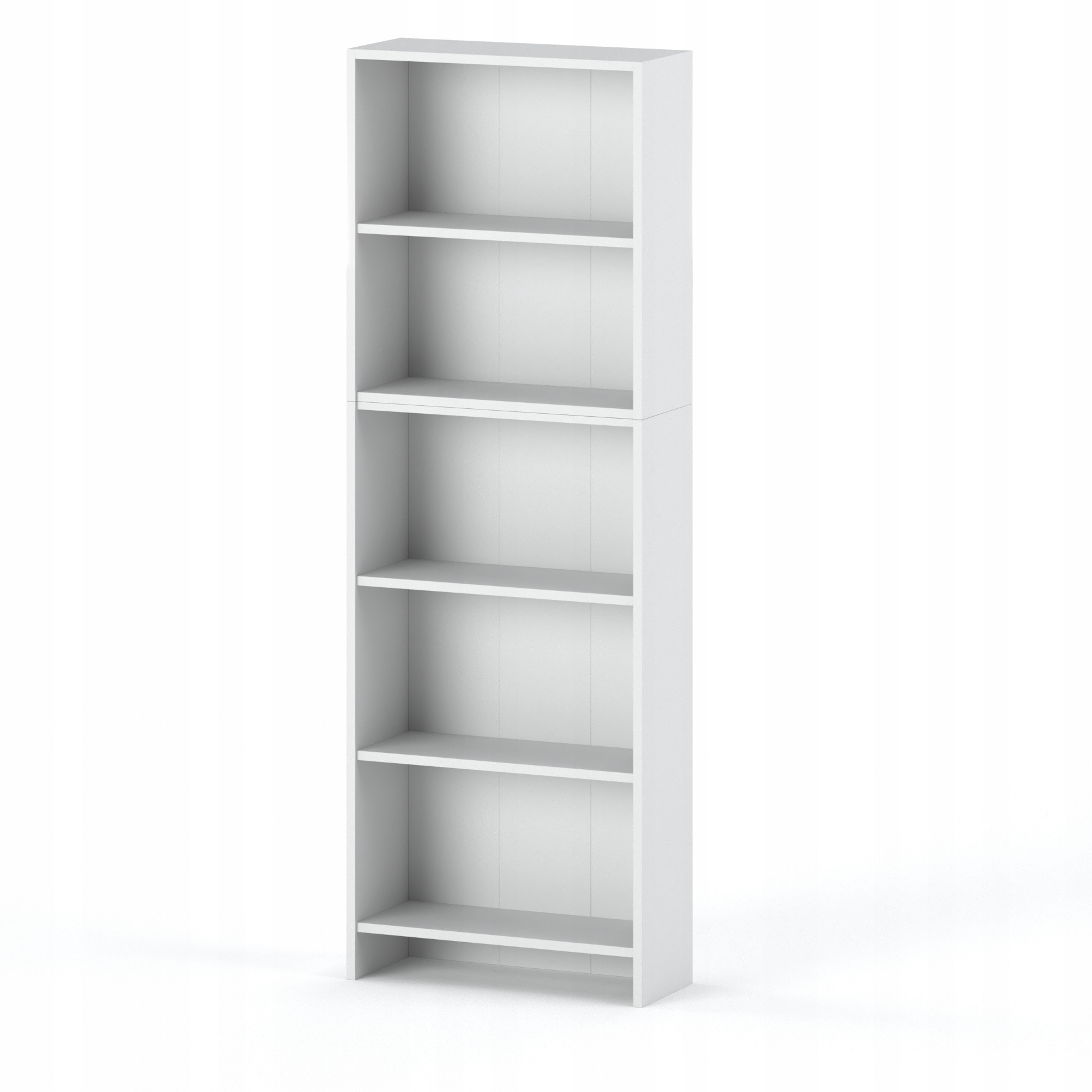 Regał Na Książki Biały 5 Półek 60 CM Segregatory Zabawki Półka Salon Biuro Kod producenta REGAŁ BIAŁY NA KSIĄŻKI SEGREGATORY 60 CM
