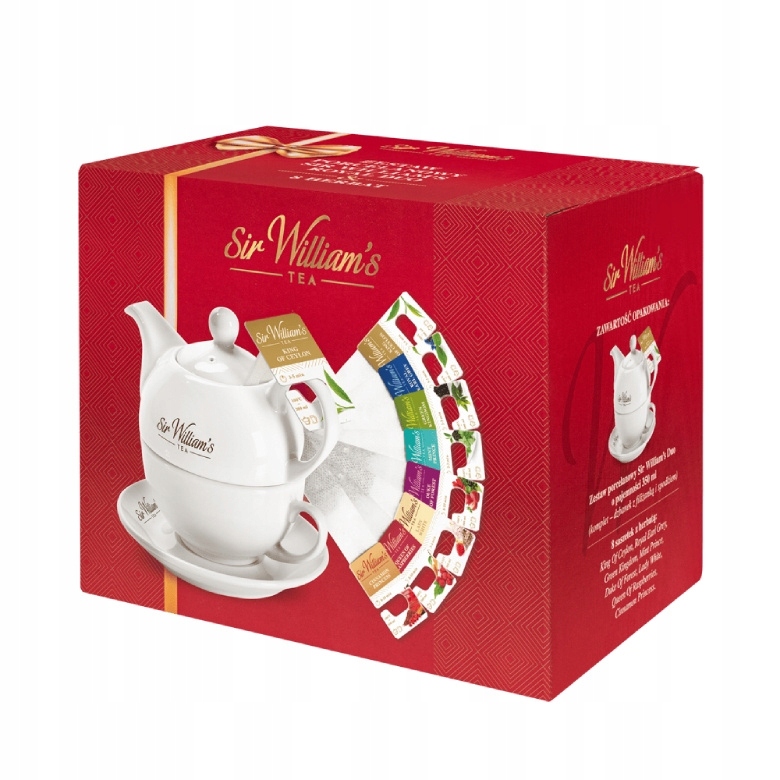 Levně Porcelánová sada Sir Williams Royal Duo – džbán, šálek 8 čajů