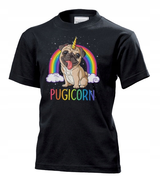 

Koszulka dziecięca Pugicorn Mopsorożec pies M