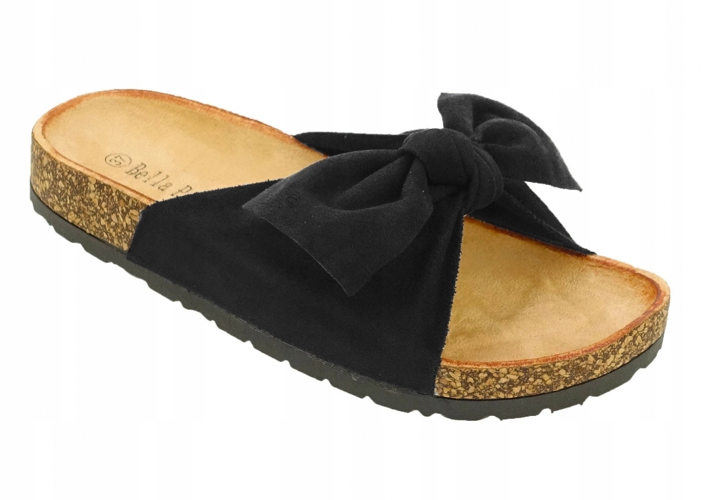 KLAPKI DAMSKIE LETNIE KOKARDĄ PŁASKIE LEKKIE Cechy dodatkowe kokardka