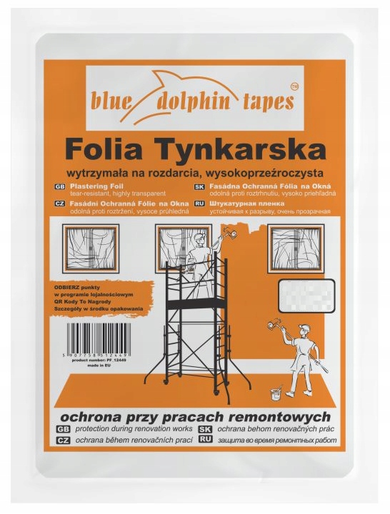 

Folia tynkarska 2m x 5 m Blue Dolphin