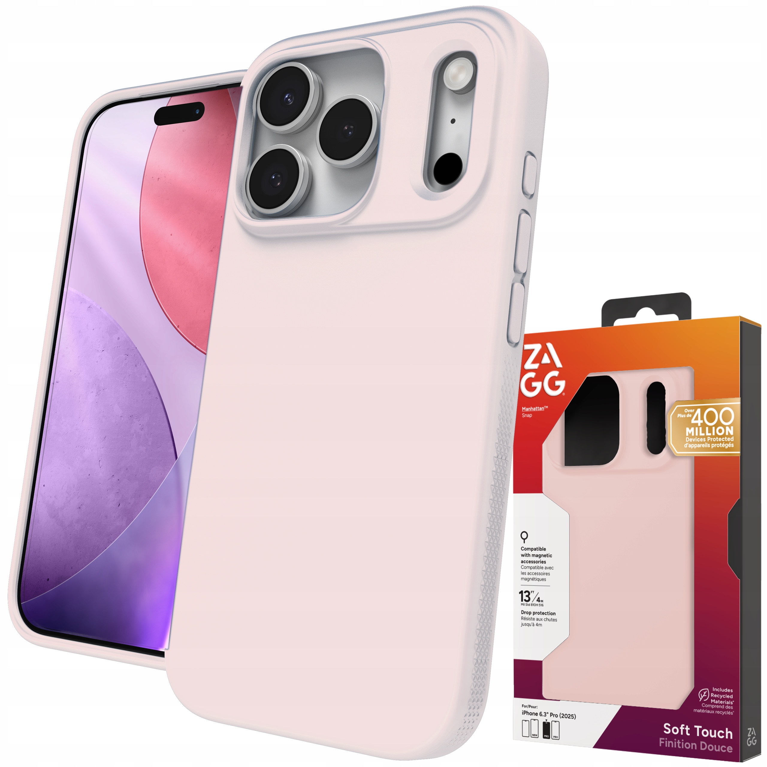 Zagg Manhattan Snap Case Pouzdro s MagSafe pro iPhone 17 Pro Cover