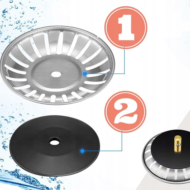 SITKO KOREK METALOWE DO ZLEWU ZLEWOZMYWAKA DUŻE Kod producenta sitko metalowe 77