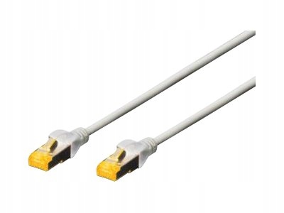 Kabel krosowy Digitus 10 m szary męski RJ-45 Cat 6a