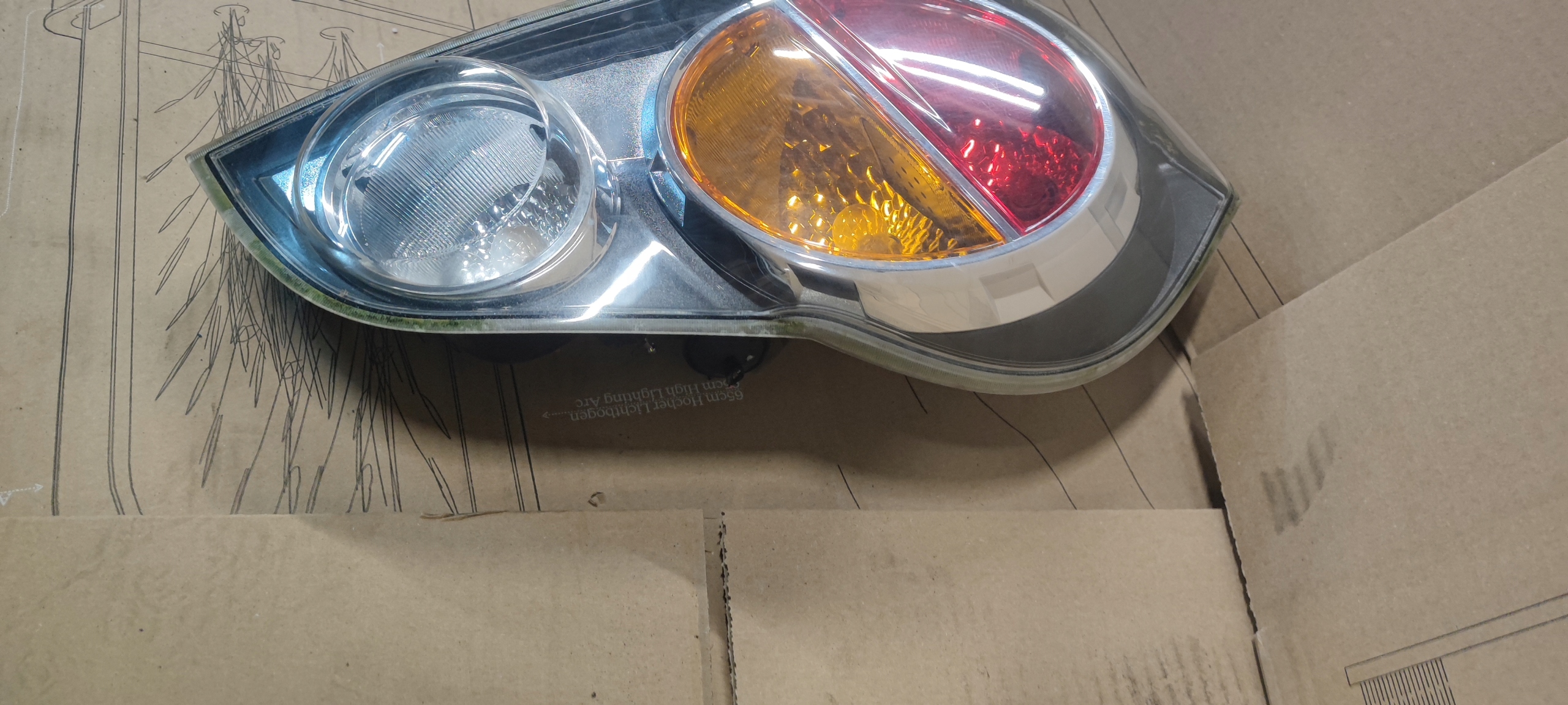 CHEVROLET SPARK M300 light rear part rear right complete