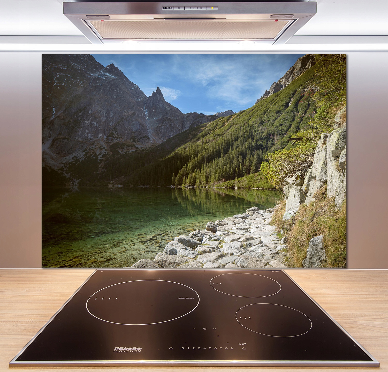 

Panel do kuchni Morskie oko Tatry 100x70 cm + Klej