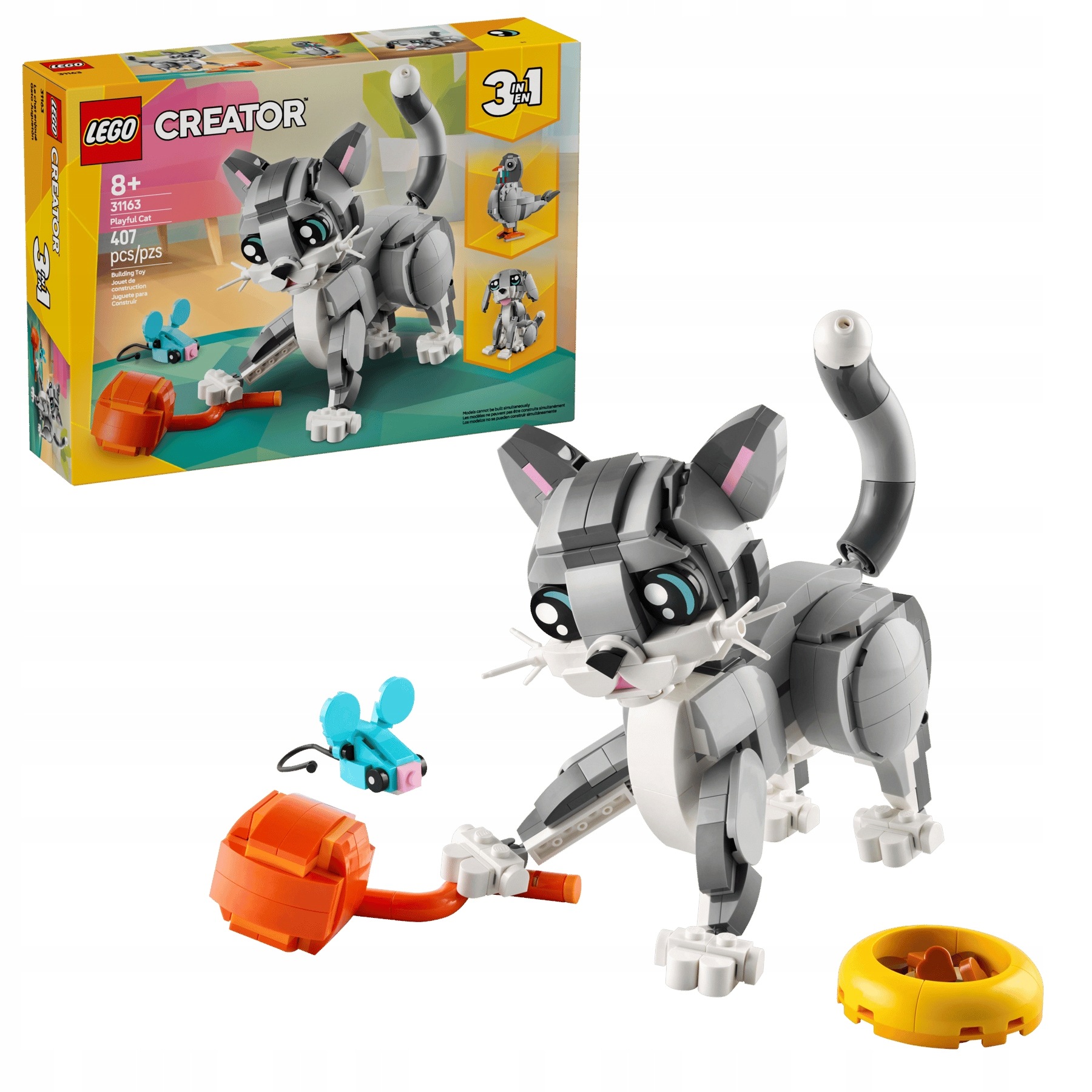 Lego Creator 31163 Zkažený Kocour, Sada 3V1 407 Dílků