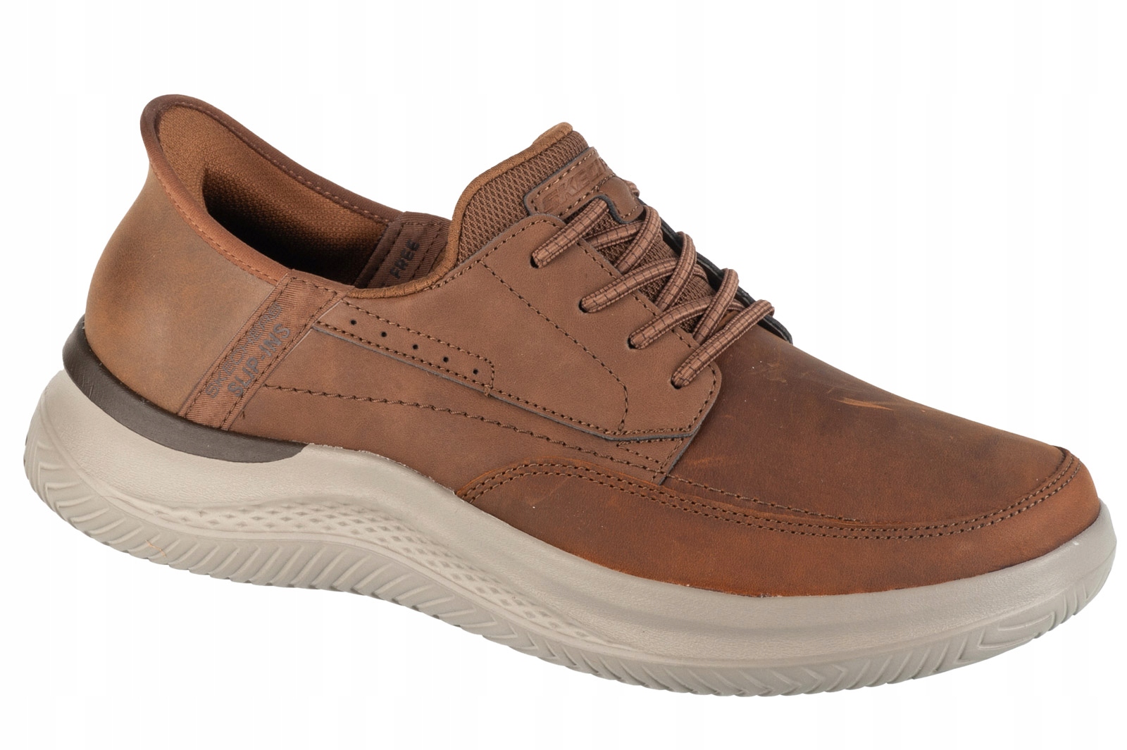 Skechers Slip-ins: Rory [41] Pánské kožené tenisky Hnědá