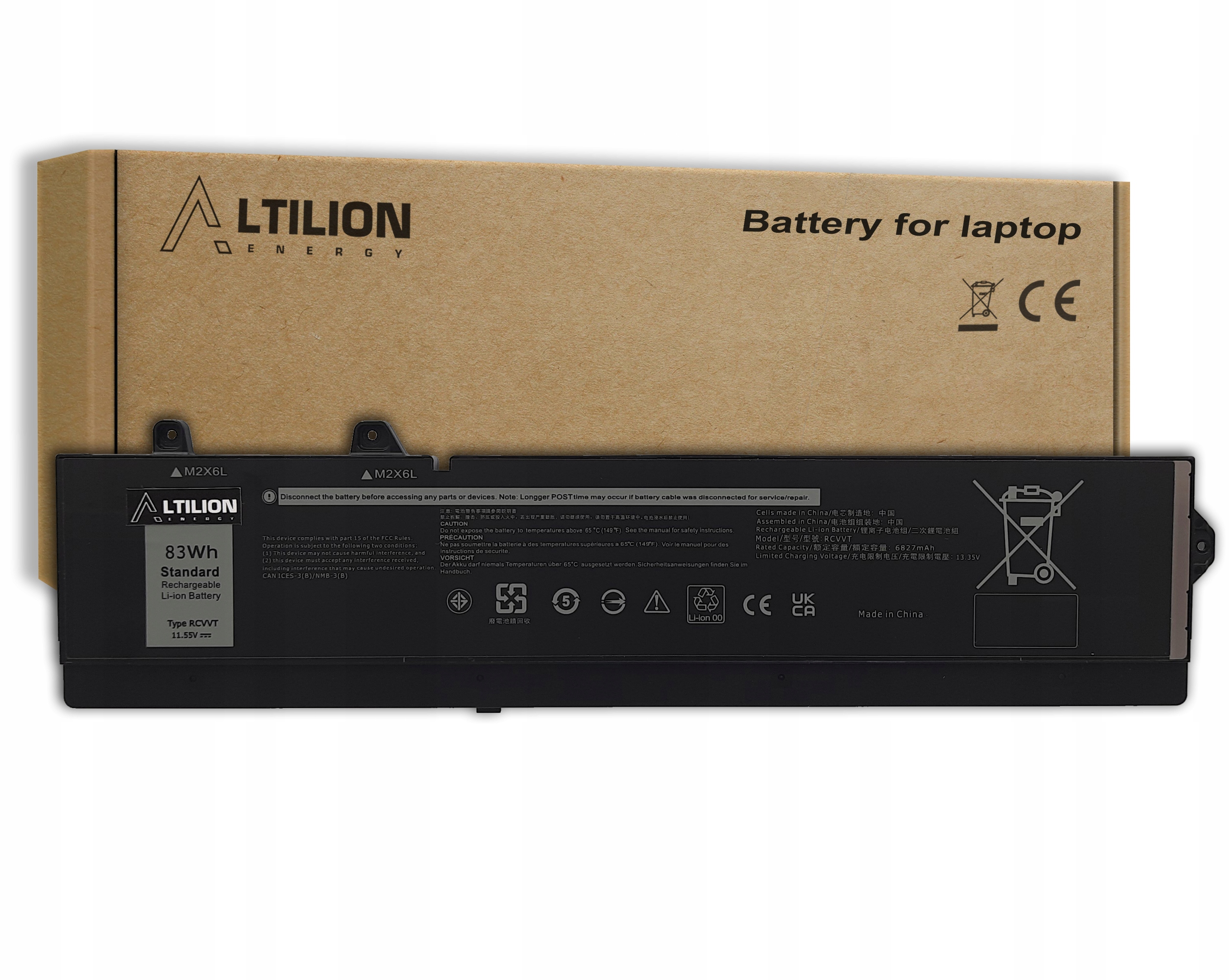 Batéria Rcvt 0RCVVT pre Dell Precision 7670 7680 7770 7780