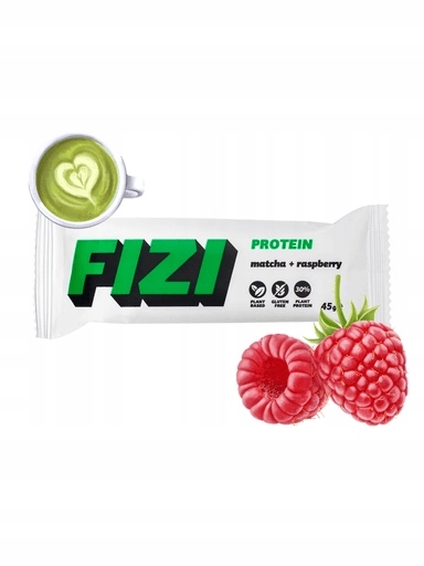 Levně 8x Fizi proteinová tyčinka matcha malina Bez Cukru 45 g